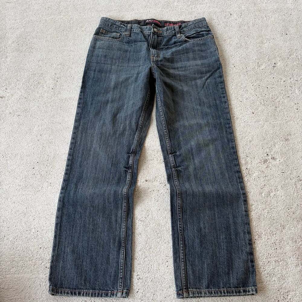 2000s Y2K Tony Hawk Straight Leg Denim Jeans Dark Wash Size 18 Regular